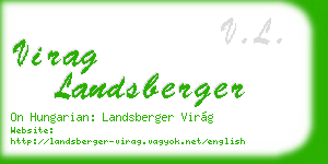 virag landsberger business card